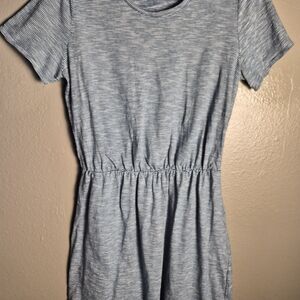 Old Navy Blue and White Striped Tee Dress